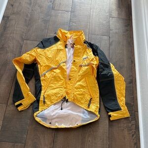 Louis Garneau Yellow and Black Cycling Jacket